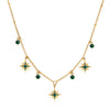 Eloise Gold Green Star Necklace