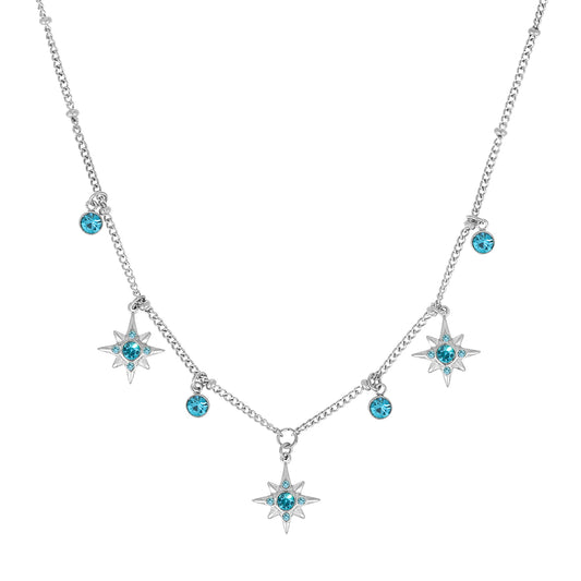 Eloise Silver Turquoise Star Necklace