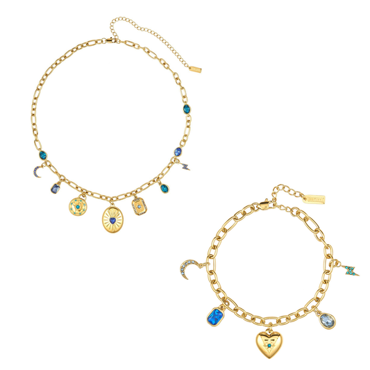 The Etalie & Daisy Set - Gold & Blue