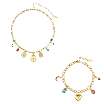 The Etalie & Daisy Set - Gold & Rainbow