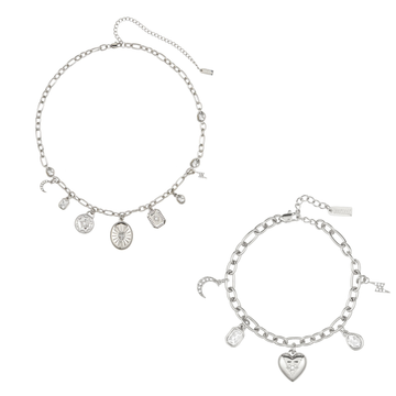 The Etalie & Daisy Set - Silver & Crystal