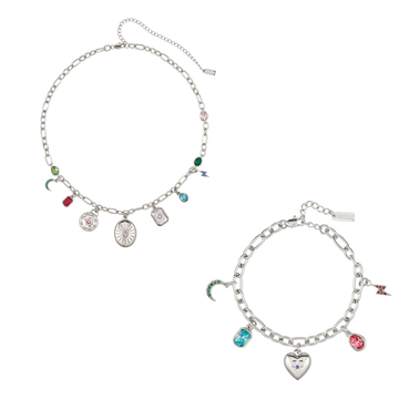The Etalie & Daisy Set - Silver & Rainbow