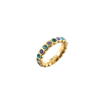 Faye Gold Blue Organic Ring