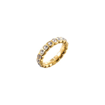 Faye Gold Crystal Organic Ring
