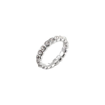 Faye Silver Crystal Organic Ring