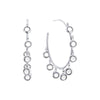 The Faiza Hoops & Ivy Belly Chain Set – Silver & Crystal