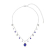 Florence Silver Blue Star Stacking Necklace