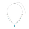 Florence Silver Turquoise Star Stacking Necklace