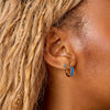 Francesca Gold Blue Stud Earrings