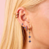 Francesca Gold Blue Stud Earrings