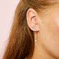 Ellica Gold Crystal Droplet Huggie Earring