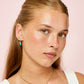 Francesca Stud Earrings Gold & Turqouise