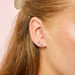 Francesca Stud Earrings Silver & Crystal