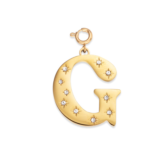 G Minnie Letter Star Necklace Charm