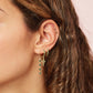 Evie Green Gold Original Huggie Earrings
