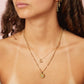 Juno Waterproof Gold Turqouise Necklace