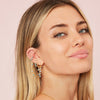 Millie Gold Turquoise Chunky Ear Cuff & Droplet Chain