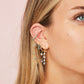 Gold Turquoise Chunky Ear Cuff & Droplet Chain