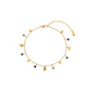 Georgia Gold Blue Droplet Anklet