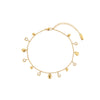 Georgia Gold Crystal Droplet Anklet