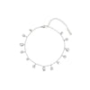 Georgia Silver Crystal Droplet Anklet
