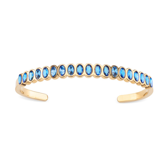 Martha Turqouise Gold Waterproof Bangle