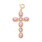 Phoebe Pink Gold Cross Pendant Charm