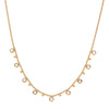 Grace Multi-Tone Droplet Necklace Crystal & Gold