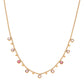 Grace Multi-Tone Droplet Necklace Pink & Gold
