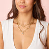 Grace Gold Crystal Droplet Necklace