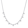 Grace Multi-Tone Droplet Necklace Crystal & Silver