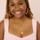 Izzy Star Pendant Necklace Pink & Gold
