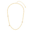 Hannah Gold Crystal Tonal Chunky Chain Necklace