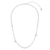 Hannah Silver Crystal Tonal Chunky Chain Necklace