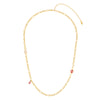 Hannah Gold Pink Tonal Chunky Chain Necklace