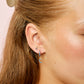 Tori Gold Blue Moon Huggie Earrings