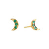 Harriet Stud Earrings Gold & Green