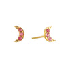 Harriet Stud Earrings Gold & Pink