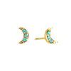 Harriet Stud Earrings Gold & Turqouise