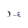 Harriet Stud Earrings Silver & Blue