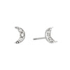 Harriet Stud Earrings Silver & Crystal