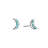 Harriet Stud Earrings Silver & Turqouise