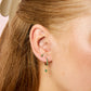 Harriet Stud Earrings Gold & Green