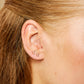 Harriet Stud Earrings Gold & Pink
