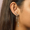 Harriet Stud Earrings Silver & Crystal