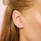 Harriet Stud Earrings Silver & Crystal
