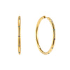 Hebe Gold Blue Thin Bigger Star Hoop