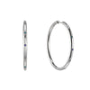 Hebe Silver Blue Thin Bigger Star Hoop