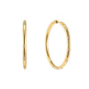 Hebe Gold Crystal Thin Bigger Star Hoop