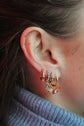Cosima Gold Rainbow Star Huggie Earrings